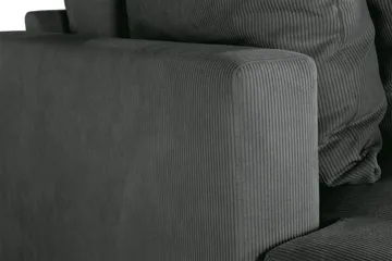 Menard 4-sits Djup Manchestersoffa - Grå - Möbler - Soffa - 4 sits soffa