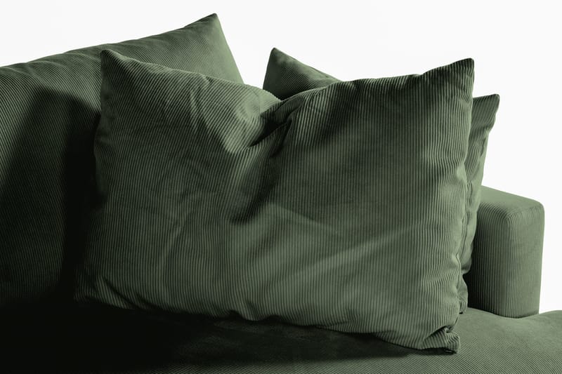 Menard 4-sits Djup Manchestersoffa - Grön - Möbler - Soffa - 4 sits soffa