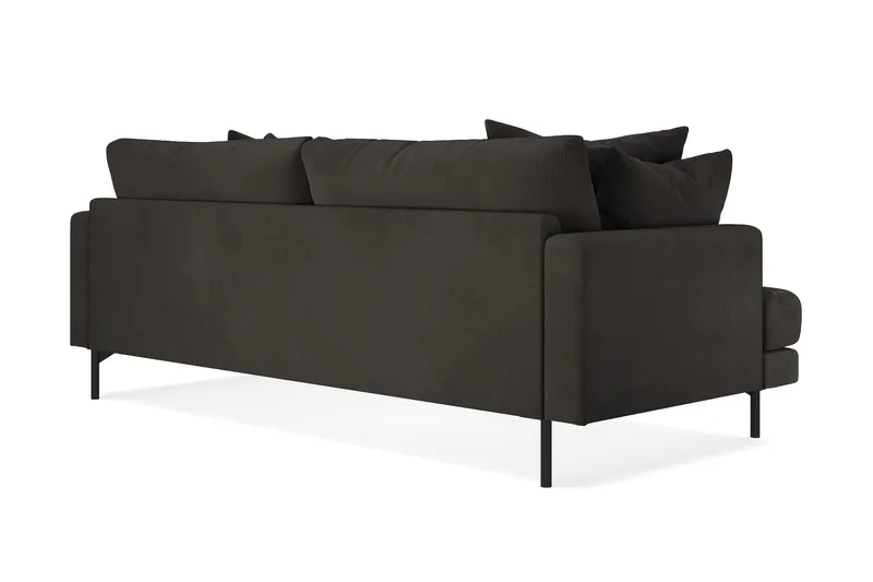 Menard 4-sits Djup Manchestersoffa - Mörkgrå - Möbler - Soffa - 4 sits soffa