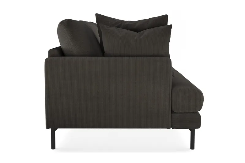 Menard 4-sits Djup Manchestersoffa - Mörkgrå - Möbler - Soffa - 4 sits soffa