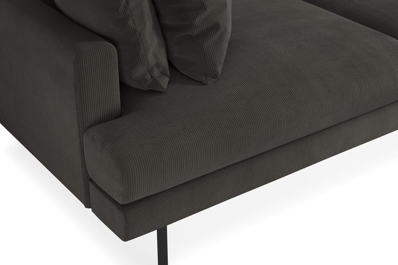 Menard 4-sits Djup Manchestersoffa - Mörkgrå - Möbler - Soffa - 4 sits soffa