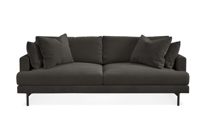 Menard 4-sits Djup Manchestersoffa - Mörkgrå - Möbler - Soffa - 4 sits soffa