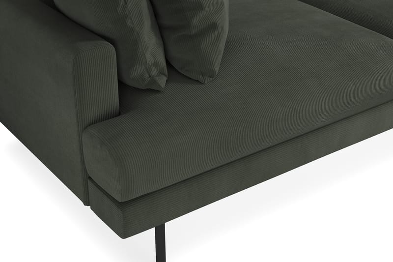 Menard 4-sits Djup Manchestersoffa - Mörkgrön - Möbler - Soffa - 4 sits soffa