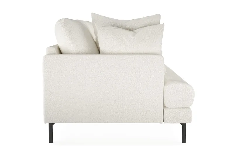 Menard 4-sits Djup Soffa i Bouclé - Vit - Möbler - Soffa - 4 sits soffa