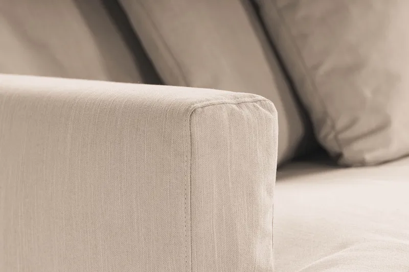 Menard 4-sits Djup Tygsoffa - Beige - Möbler - Soffa - 4 sits soffa