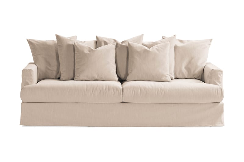 Menard 4-sits Djup Tygsoffa - Beige - Möbler - Soffa - 4 sits soffa