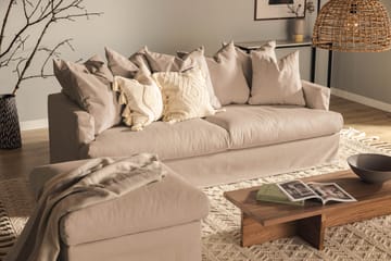 Menard 4-sits Djup Tygsoffa - Beige - Möbler - Soffa - 4 sits soffa