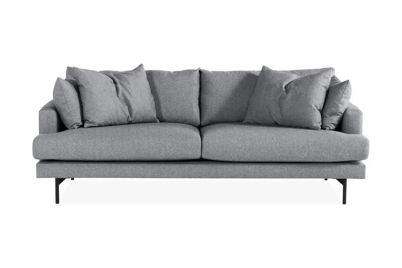 Menard 4-sits Djup Tygsoffa - Grå - Möbler - Soffa - 4 sits soffa