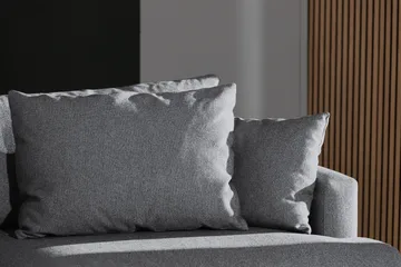 Menard 4-sits Djup Tygsoffa - Grå - Möbler - Soffa - 4 sits soffa