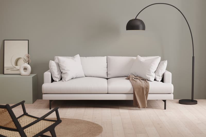 Menard 4-sits Djup Tygsoffa - Vit - Möbler - Soffa - 4 sits soffa
