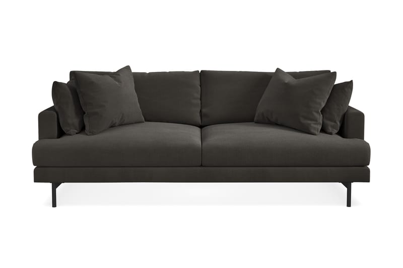 Menard 4-sits Manchestersoffa - Mörkgrå - Möbler - Soffa - 4 sits soffa
