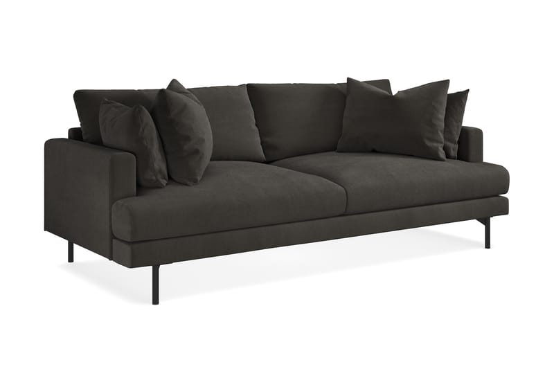 Menard 4-sits Manchestersoffa - Mörkgrå - Möbler - Soffa - 4 sits soffa