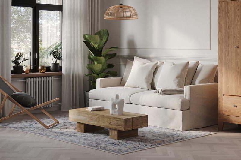 Menard 4-sits Tygsoffa - Beige - Möbler - Soffa - 4 sits soffa