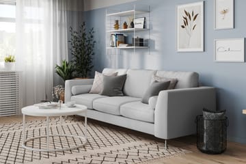 Ocean Lyx 3-sits Tygsoffa - Grå - Möbler - Soffa - 4 sits soffa