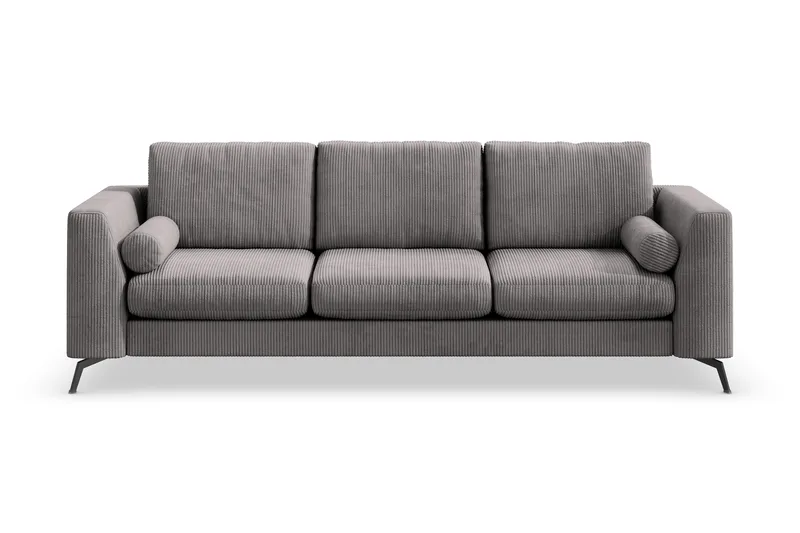 Ocean Lyx 4-sits Manchestersoffa - Mörkgrå - Möbler - Soffa - 4 sits soffa