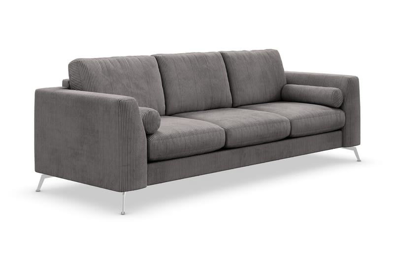 Ocean Lyx 4-sits Manchestersoffa - Mörkgrå - Möbler - Soffa - 4 sits soffa