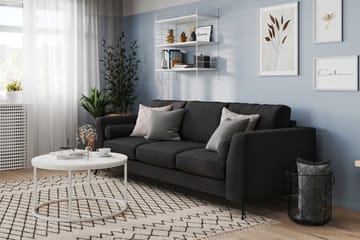 Ocean Lyx 4-sits Tygsoffa - Svart - Möbler - Soffa - 4 sits soffa