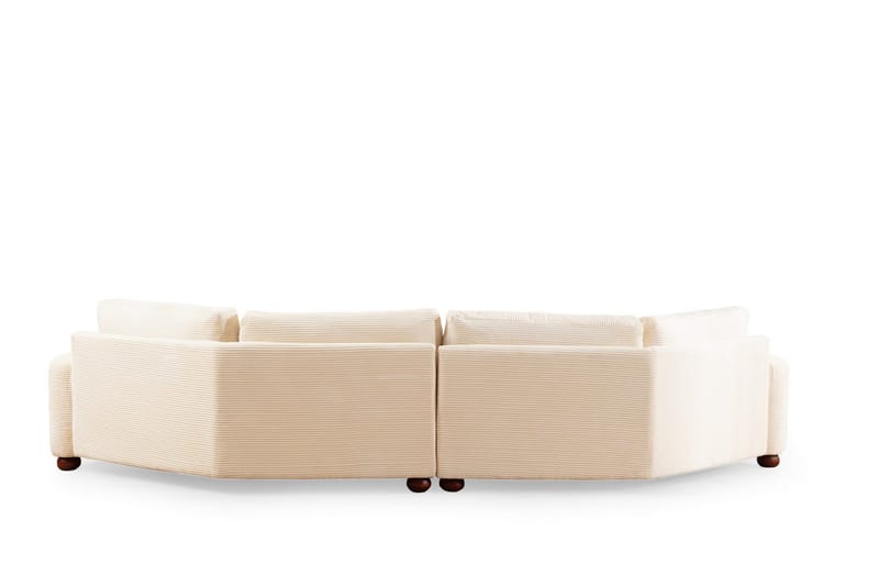 Svängd Soffa Maddington 4-sits - Beige - 4 sits soffa