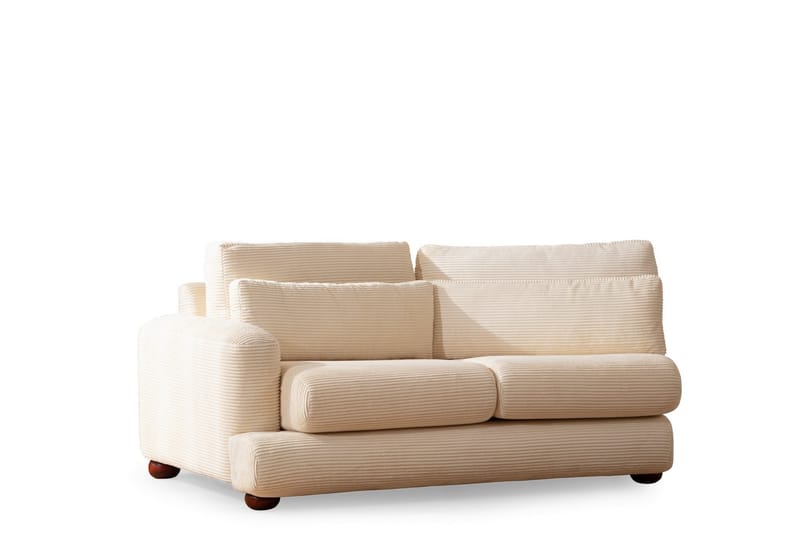 Svängd Soffa Maddington 4-sits - Beige - 4 sits soffa