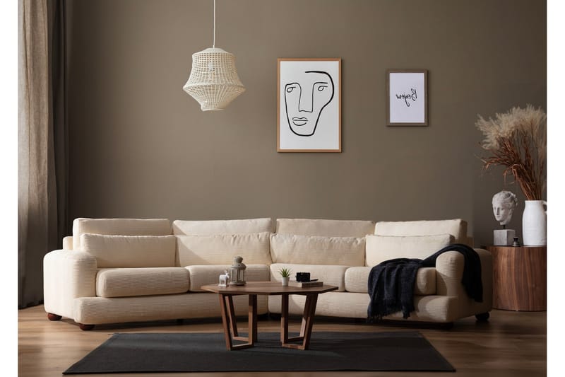 Svängd Soffa Maddington 4-sits - Beige - Möbler - Soffa - 4 sits soffa