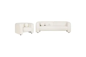 4-sits Soffgrupp Leiren Vit - Vit - Möbler - Soffa - Soffgrupp