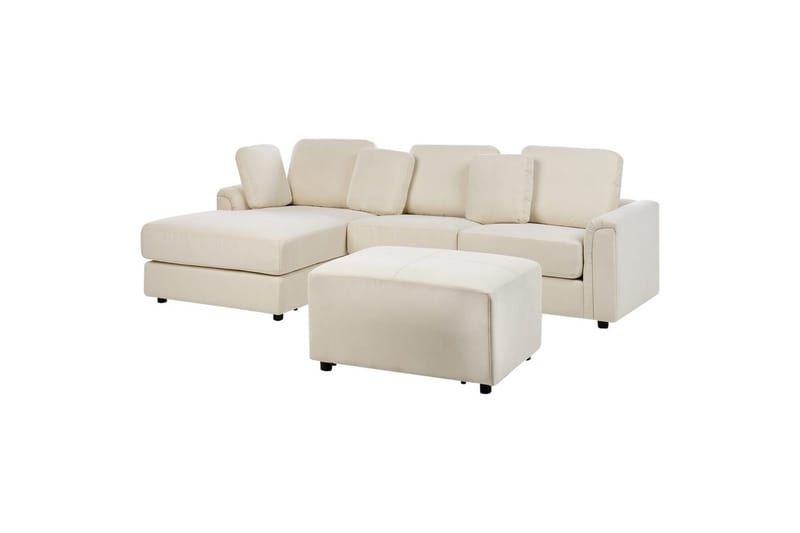 4-sitssoffa Kohlo Beige/svart, Högervänd - Beige/svart, Högervänd - Möbler - Soffa - Soffgrupp