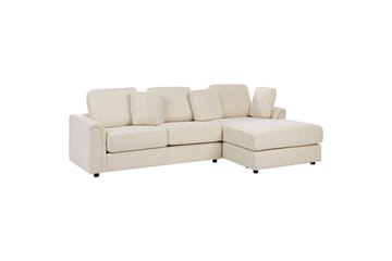4-sitssoffa Kohlo Beige/svart, Vänstervänd - Beige/svart, Vänstervänd - Möbler - Soffa - Soffgrupp
