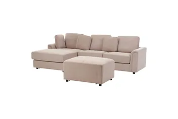 4-sitssoffa Kohlo Taupe/svart, Högervänd - Taupe/svart, Högervänd - Möbler - Soffa - Soffgrupp