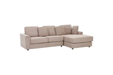 4-sitssoffa Kohlo Taupe/svart, Vänstervänd - Beige - Möbler - Soffa - Soffgrupp