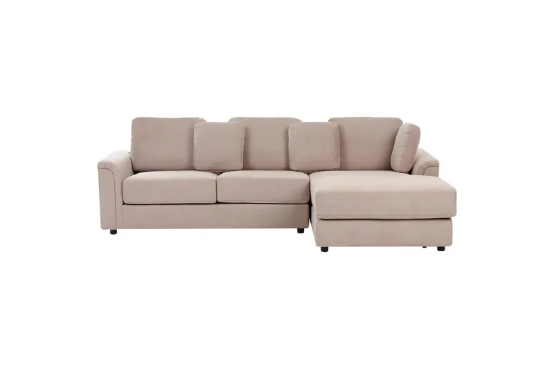 4-sitssoffa Kohlo Taupe/svart, Vänstervänd - Beige - Möbler - Soffa - Soffgrupp