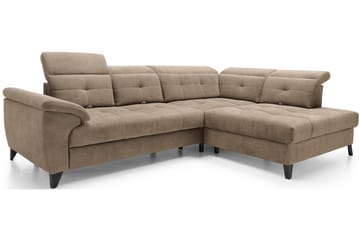 5-sits Soffa med Schäslong Inferne - Mörkbeige - Möbler - Soffa - Divansoffa & schäslongsoffa