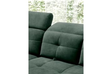 5-sits Soffa med Schäslong Inferne - Mörkgrön - Möbler - Soffa - Divansoffa & schäslongsoffa