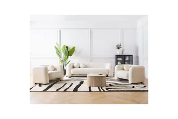 5-sits Soffgrupp Leiren Vit - Vit - Möbler - Soffa - Soffgrupp