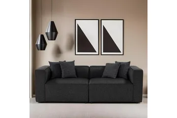 Abbas 2-sits Soffa - Antracit - Möbler - Soffa - Modulsoffa - Komplett modulsoffa