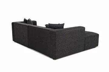 Abbas 4-sits Soffa med Divan - Antracit - Möbler - Soffa - Divansoffa & schäslongsoffa - 4 sits soffa med divan