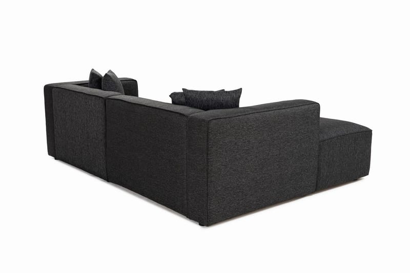 Abbas 4-sits Soffa med Divan - Antracit - Möbler - Soffa - Divansoffa & schäslongsoffa - 4 sits soffa med divan