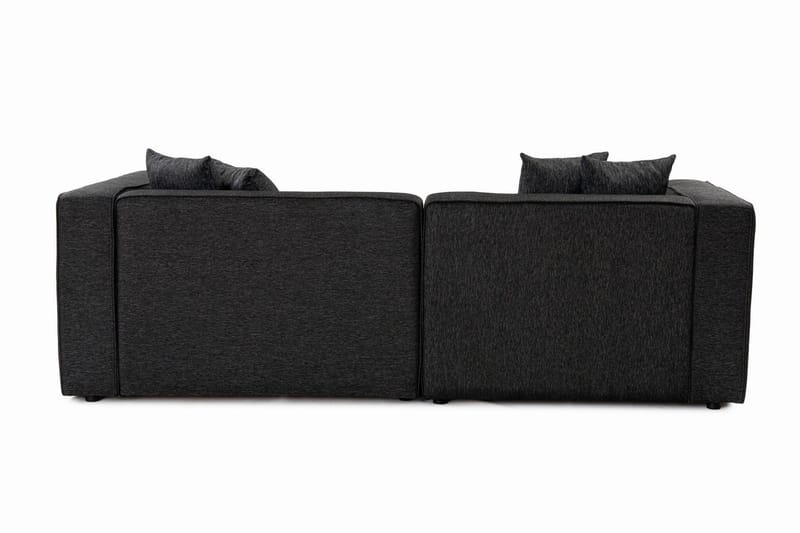 Abbas 4-sits Soffa med Divan - Antracit - Möbler - Soffa - Divansoffa & schäslongsoffa - 4 sits soffa med divan