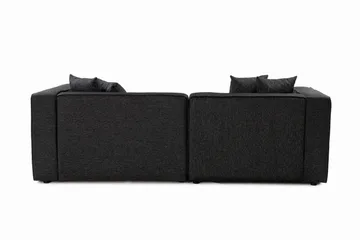 Abbas 4-sits Soffa med Divan - Antracit - Möbler - Soffa - Divansoffa & schäslongsoffa - 4 sits soffa med divan