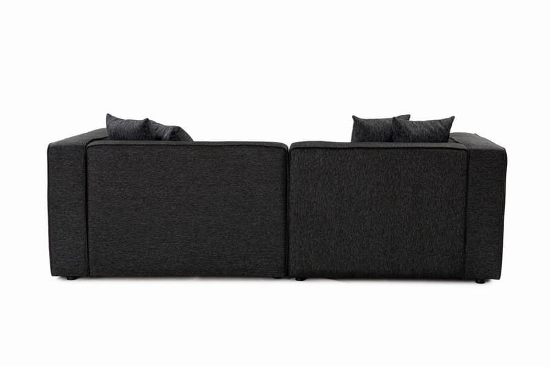 Abbas 4-sits Soffa med Divan - Antracit - Möbler - Soffa - Divansoffa & schäslongsoffa - 4 sits soffa med divan
