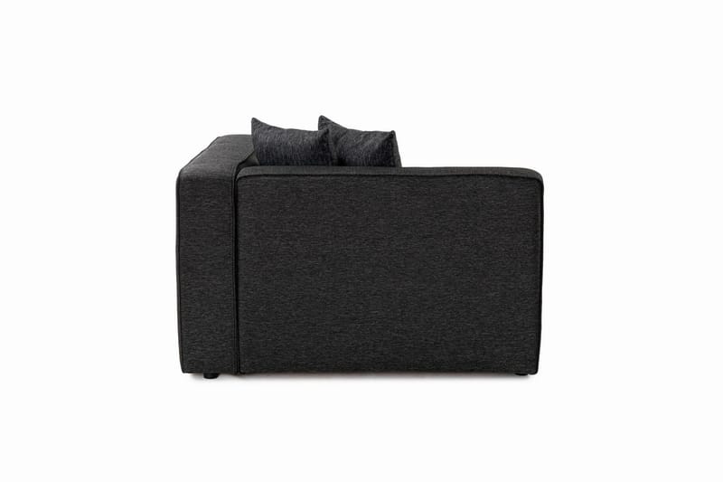 Abbas 4-sits Soffa med Divan - Antracit - Möbler - Soffa - Divansoffa & schäslongsoffa - 4 sits soffa med divan