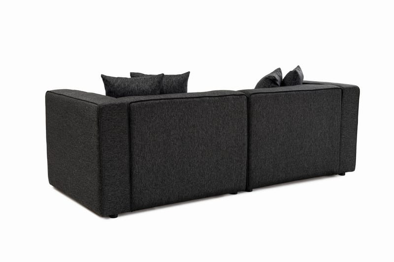 Abbas 4-sits Soffa med Divan - Antracit - Möbler - Soffa - Divansoffa & schäslongsoffa - 4 sits soffa med divan