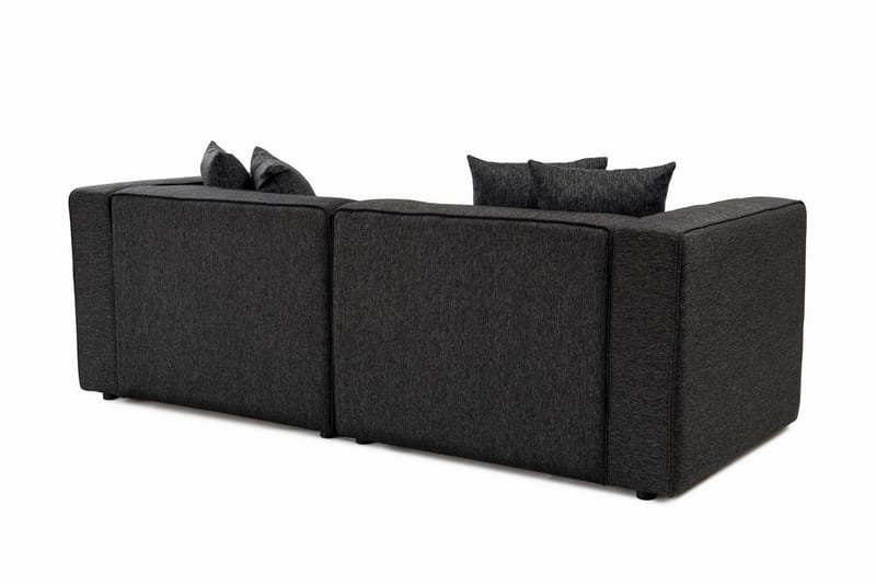 Abbas 4-sits Soffa med Divan - Antracit - Möbler - Soffa - Divansoffa & schäslongsoffa - 4 sits soffa med divan