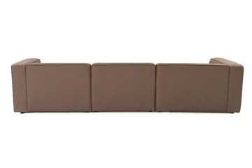 Abbas 4-sits Soffa med Divan - Brun - Möbler - Soffa - Divansoffa & schäslongsoffa - 4 sits soffa med divan