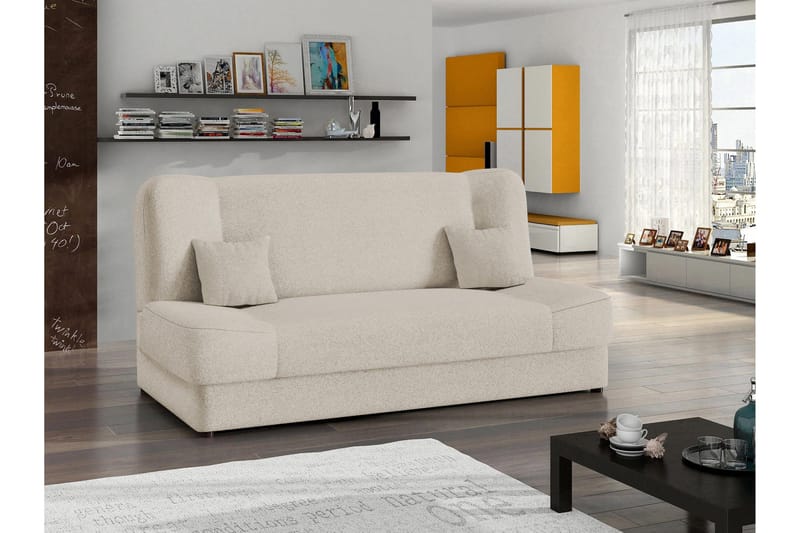 Abron Soffa 3-sits - Beige - Möbler - Soffa - Bäddsoffa - 3 sits bäddsoffa