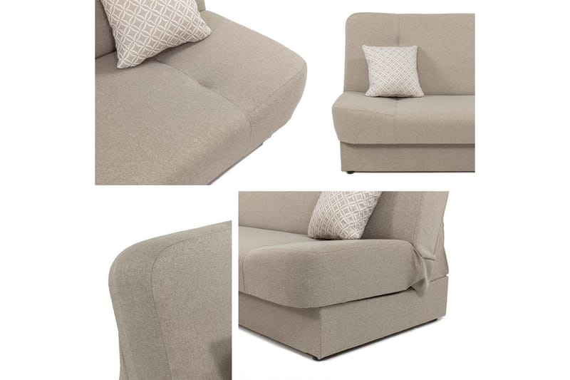 Abron Soffa 3-sits - Svart/Ljusgrå - Möbler - Soffa - Sammetssoffa