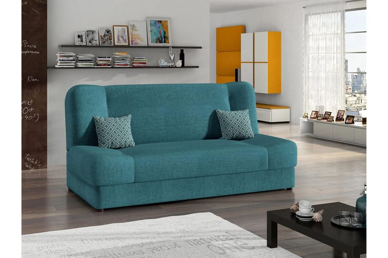Abron Soffa 3-sits - Turkos - Möbler - Soffa - Bäddsoffa - 3 sits bäddsoffa