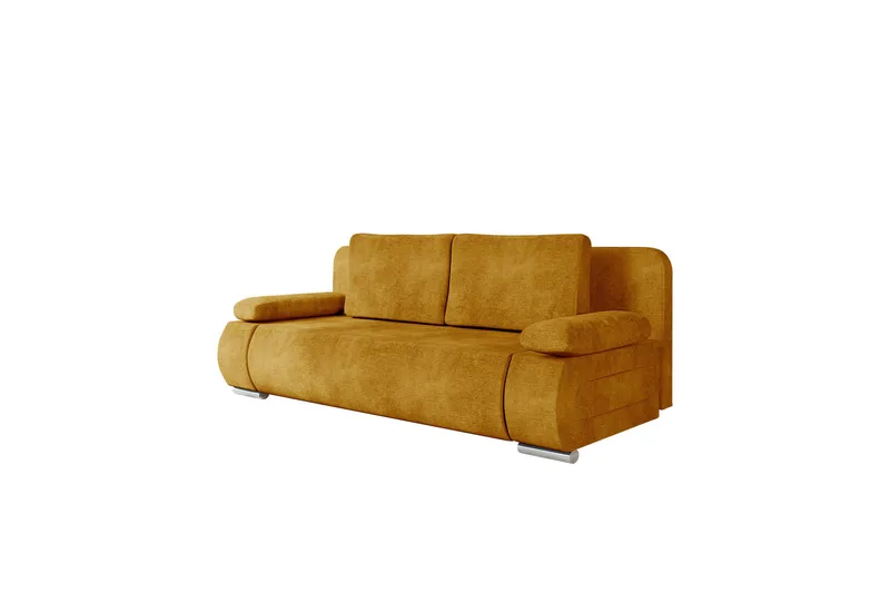 Adelma Soffa 3-sits - Gul - Möbler - Soffa - Sammetssoffa