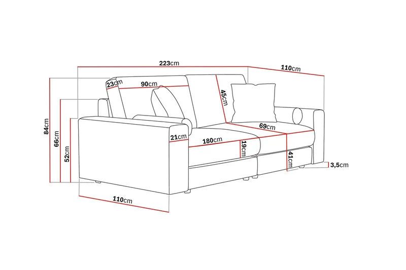 Adelsö by Gynning 3-sits Djup Sammetssoffa - Beige - Möbler - Soffa - Sammetssoffa