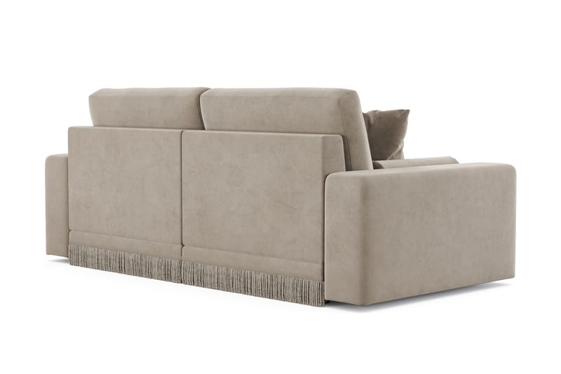 Adelsö by Gynning 3-sits Djup Sammetssoffa - Beige - Möbler - Soffa - 3 sits soffa