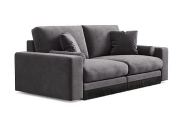 Adelsö by Gynning 3-sits Djup Sammetssoffa - Mörkgrå - Möbler - Soffa - 3 sits soffa